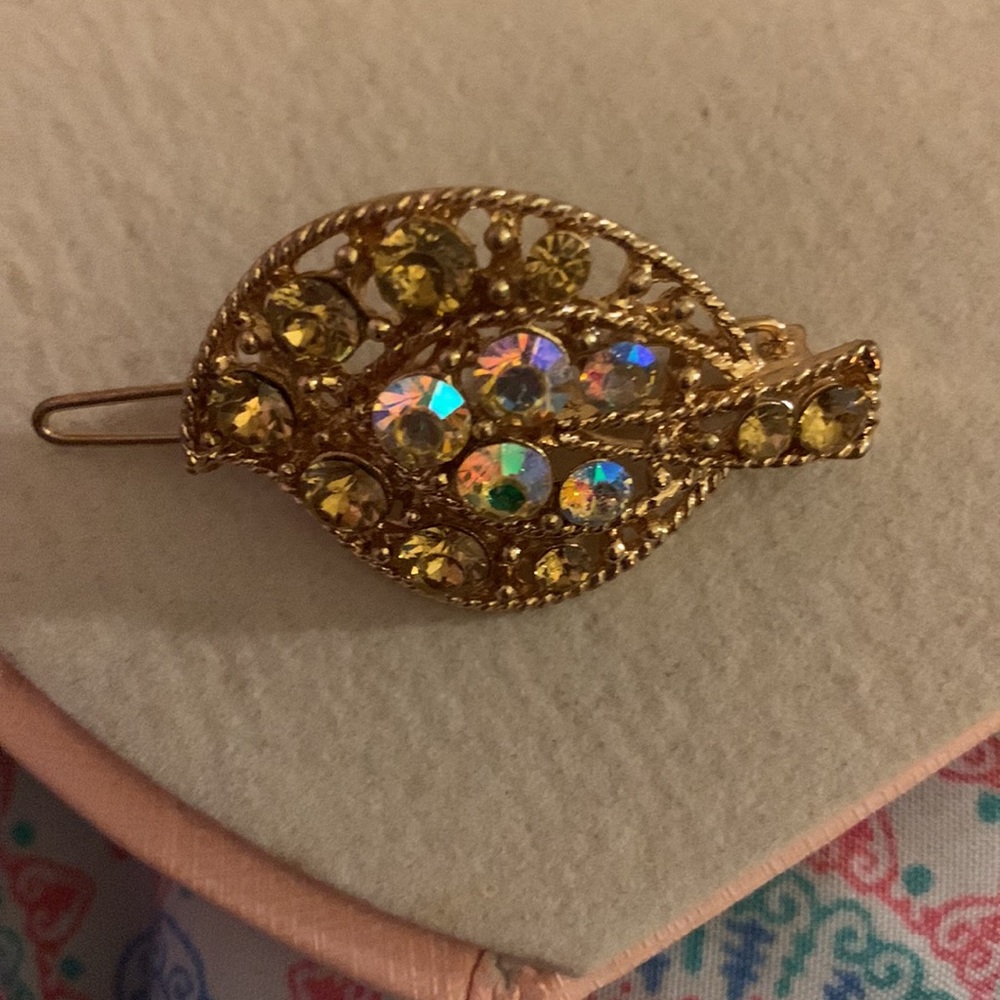 Gold and iridescent hair clip 2 FOR $14